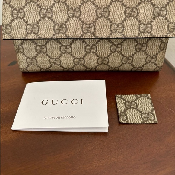 Authentic Gucci GG Guccissima Canvas/Blue Leather Long Wallet/Coin Pocket - Picture 5 of 11